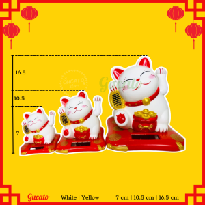 Lucky Cat (Trắng) – Mèo thần tài may mắn sử dụng năng lượng mặt trời.