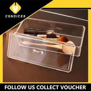 [Csndices] Rectangle Home Clear Storage Transparent Display Organize Cosmetic Makeup Make Up Cotton Swab Acrylic Box