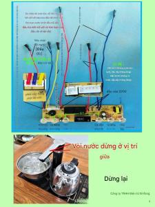 Bo mạch điều khiển bàn pha tra điện Vỉ điều khiển máy đun nước pha trà tự động 6 nút