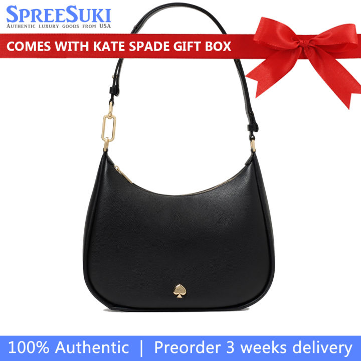 Kate Spade Handbag In Gift Box Kayla Large Shoulder Bag Black