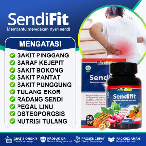 Herbal Untuk Sakit Pinggang Saraf Kejepit Sakit Bokong Sampai Menjelar Ke Kaki Nyeri Sendi Asam Urat Rematik Pengapuran Tulang Dan Sendi - SendiFit Original Aman BPOM Dan Halal Mui
