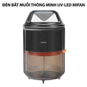 Đèn Bắt Muỗi Thông Minh UV-LED MIFAN - Quạt Hút Siêu Mạnh Êm Ái Không Tiếng Ồn - Bẫy ruồi bắt bọ diệt côn trùng