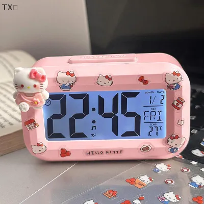 TX💓 นาฬิกาตั้งโต๊ะแบบดิจิทัล LED นาฬิกาตกแต่งโต๊ะสำหรับตกแต่งโต๊ะห้องนอนนาฬิกาแสดงข้อมูลเวลาอิเล็กทรอนิกส์