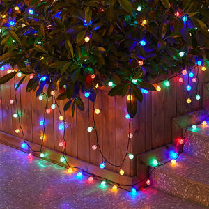 Solar Lights Outdoor Waterproof Garden Decorative Lights LED Bulbs Wedding String Lights Christmas Lights Crystal Ball String Lights