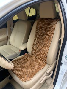 Lót Ghế Xe Ô Tô Hạt Gỗ Hương Cao Cấp - Mẫu Lót Đàn ( Mian.vn )