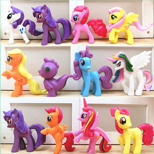 Bộ ngựa PONY  thiên thần 12 con loại to 7cm