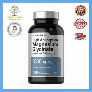 Horbaach Buffered Magnesium Glycinate 1330mg 250 Capsules