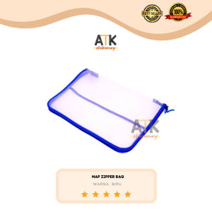 Map Plastik Jala Resleting Zipper Bag Murah Kualitas Premium X-One Ukuran Folio atk