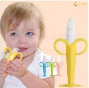 Teether Silikon Bentuk Buah Multifungsi untuk Bayi 6+ Bulan - Aman & Nyaman