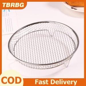 TBRBG 1PC Nồi chiên không khí giá Stackable Nướng Giá thép không gỉ Nướng Giỏ chống dính Airfryer khay dây giá Giỏ nhà bếp tiện ích