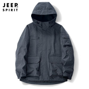 Jeep Spirit nam Áo khoác nam nam và nữ áo khoác sạc quần áo nam leo núi ngoài trời phù hợp với áo khoác trùm đầu chống gió và không thấm nước