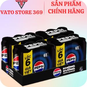 Nước ngọt có ga PEPSI không calo lon 320ml