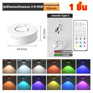 ส่งจากไทย สปอตไลท์สีสันสดใส LED ไฟสร้างบรรยากาศบาร์ รีโมต 12สี RGB ตู้ ตู้ไวน์ ไฟแต่งห้อง ไม่ต้องเดินสายเจาะรู ไฟตกแต่ง โคมไฟหัวเตียง โคมไฟ