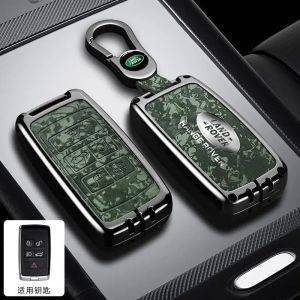 Vỏ đựng chìa khóa kim loại bao đựng chìa khóa điều khiển từ xa móc khóa cho Land Rover Range Rover Sport Evoque Freelander Velar Discovery 4 Jaguar Xe Xj Xf Guitar