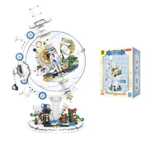 【TOPTOY Detective Conan Globe Building Blocks】 – Interstellar Journey Series Assembly Toy – Kaito Kid Anime Merchandise Gift Officially Licensed – Edogawa Conan