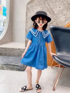Dress denim anak perempuan impor premium