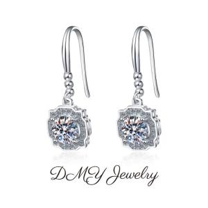 DMY Jewelry Diamond Ring For Women/Moisanite Ring/Moissanite Diamond Ring/Moissanite Jewelry/Woman Jewellery Ring/925 Silver Ring/Silver Ring Women/Moissanite Ring Gra/Moissanite Ring 0.5 Caret/Sunflower Earrings