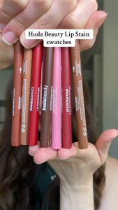 HUDA-BEAUTY Lip Contour Stain Lip Tint Lip Liner 12 giờ Son bóng Lip Tint