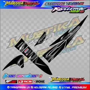 STRIPING VARIASI HONDA KARISMA 125D / STIKER LIST MOTOR HONDA KARISMA 125D