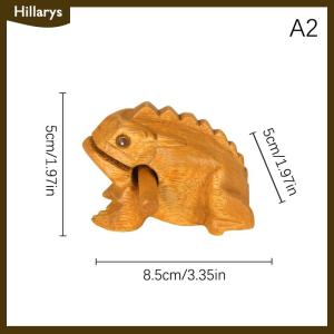 [Hillarys] Lucky Thailand Wood Thailand Traditional Craft Wooden Lucky Croaking Musical Instrument Home Office Desk Decor Lucky Frog Crafts