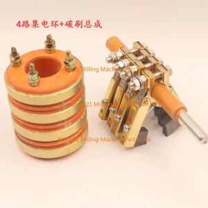 Hot Sell Collecting Ring Conductive Slip Ring 2-3-4-way Inner Diameter 20 25 30 35 Outer Diameter 58 Carbon Brush