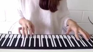 Hand Roll Piano 88 Key Thickening Professional Edition Student Children Men and Women Beginners Simple Foldable and Portable Electronic Keyboard