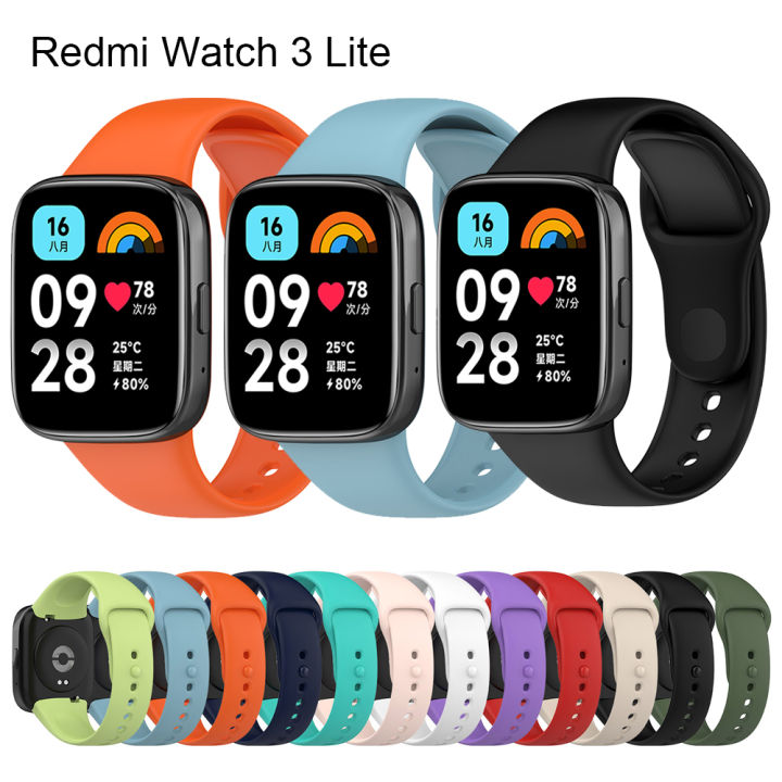 For Redmi Watch 3 Active strap classic silicone soft colorful 2023 new ...