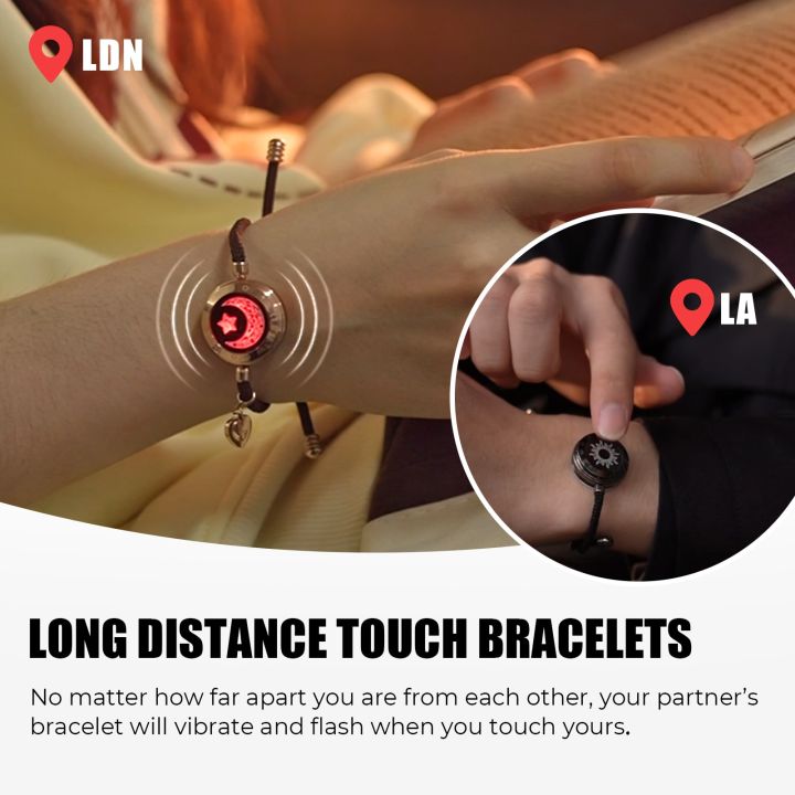 Lava/howlite Long Distance Relationship Bracelet Yin/yang Couples Bracelets  Valentines Day Gift for Couples - Etsy