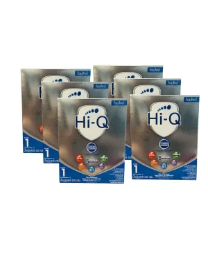 นมHi-Q สูตร 1 250 g Prebio ProTeQ ไฮคิว 1 250 g สำหรับเด็กแรกเกิด-1 ปี ( 6กล่อง)