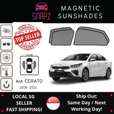 SNAPZ Kia Cerato 2019 Magnetic Carshades / Magnetic Sunshades