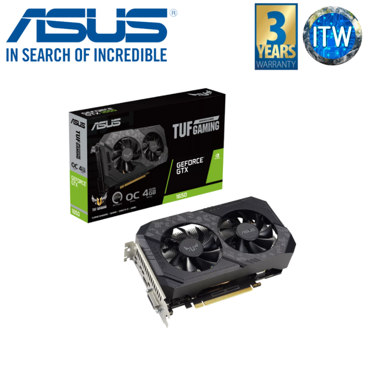 ITW | Asus Tuf Gaming GeForce GTX 1650 V2 OC 4GB GDDR6 Graphics