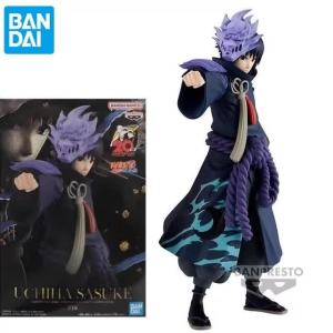 In Stock BANDAI Original BANPRESTO Naruto Uchiha Sasuke Anime Action Figures Model Toys desktop Ornament collect Gifts