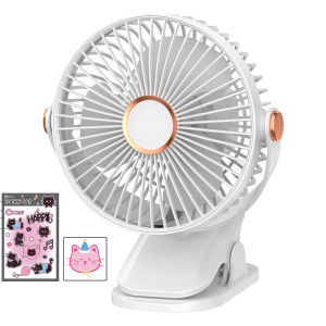 6พัดลม นิ้ว ปรับมุม 720°หมุนฟรี พัดลมพกพาชาร์จ 15000mAh ใช้ต่อเนื่อง แรงลม5ระดับ ไฟกลางคืน คลิปหนีบ ตั้งโต๊ะ ติดรถเข็น แบบพกพา ไร้สาย ชาร์จไฟ USB