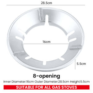 Nipiin  Windproof High Efficiency Gas Stove Cover Energy-Saving Cover Heat Insulation Pot Rack Wind Shield 4/5/8 Holes Universal Type