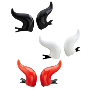 1 Pair Devil Horn Hair Clip for Halloween Cosplay Costume Accessory Horn Hair Pin Adult Anime Props Dressingup Headwear