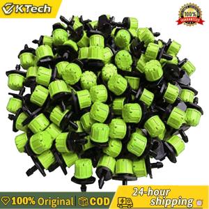【Free Shipping】 500Pcs 1/4 Inch Adjustable Irrigation Drippers Drip Irrigation Sprinklers Rotating Sprinklers for Balcony Yard Greenhouse