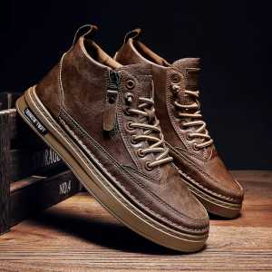 Sepatu Sneaker Import Boots Pria SENSE Model Terbaru - Hitam Trendy Tripel Jahitan Lentur Elastis shoes Kerja