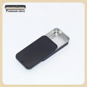 [COD] Kim loại hình chữ nhật rỗng mini hộp thiếc tinplate đẩy kẹo Pill trường hợp lưu trữ hộp