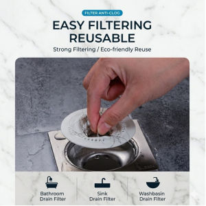 Anti Clog Hair Collector Rotating Drain Cover Mesh Sink Strainer Bug Proof Kitchen Bathroom Drain Filter