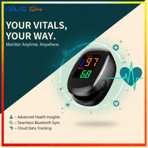 Health Monitor Fingertip Pulse Oximeter for Tracking Blood Oxygen Saturation & Heart Rate (SMH-01)