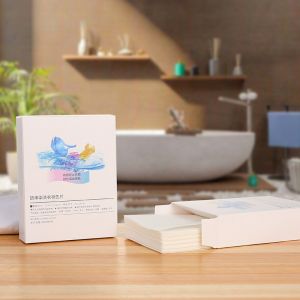 24pcs Anti-String Dyeing Laundry Paper Fabric Color Absorb Film