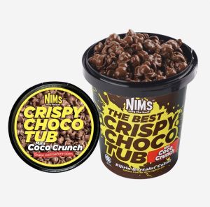 [BUNDLE PRICE] NIMS Crispy Choco Tub HALAL Snack | Milk Chocolate Dark & White with Cereal & Crunch | Melted Chocolate Tubs Big Tubs 250 Grams Viral Snack