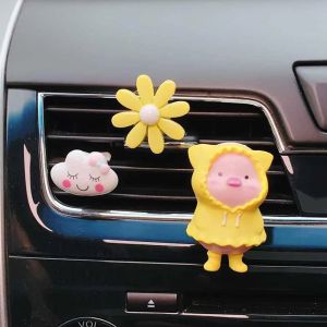 TUS Easy to Install Purify the Air Car Decor Car Air Vent Freshener Scent Aromas Diffuser Cute Pig Car Air Freshener Perfume Clip Aromatherapy Clip Air Outlet