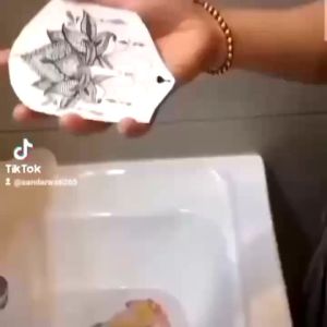 0LC818 Tatto Sticker Chinese Waterproof ada model TH wanita dan si badut