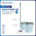 Bộ Lau Nhà Maxx Mop X3, dung tích 16l, lồng vắt inox, xoay 360 độ. 