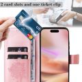 Flip Case for iPhone 11 X XS XR SE SE2 8 7 6 6s 5 5s Pro Plus Max 2020 2022 Plain Leather Wallet Cover Card Slots Embossed Phone Casing. 