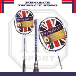 Raket Original Badminton Pro Ace Impact 8500 Bonus Komplit