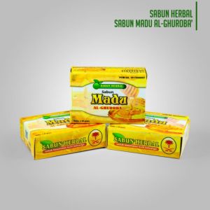 Sabun madu Al Ghuroba BPOM - Sabun Herbal Untuk Membersihkan Wajah Flek Hitam Wajah Berminyak