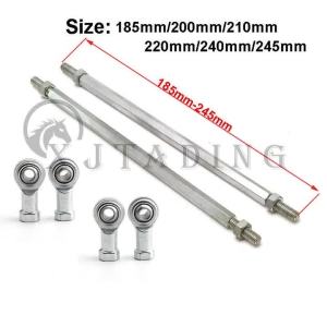 dncnf 1pair 185mm-345mm M8 Steering Tie Rod kit Ball Joint For 49cc ElectricKids ATV Go Kart Buggy Quad Bike Parts 2B5Z7