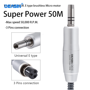 Dental Lab E-type brushless Electric Micro Motor 50000 RPM for Straight Contra Angle Handpiece For Micromotor Polisher Dental Supply